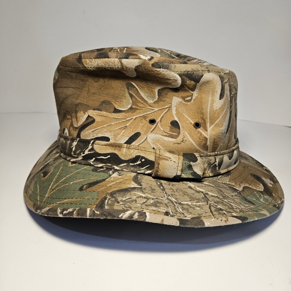Advantage Timber Camo Bucket Hat Fedora Style Made in USA Mens Large Camouflage